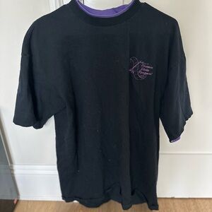 Black and Purple Graphic Men's Shirt